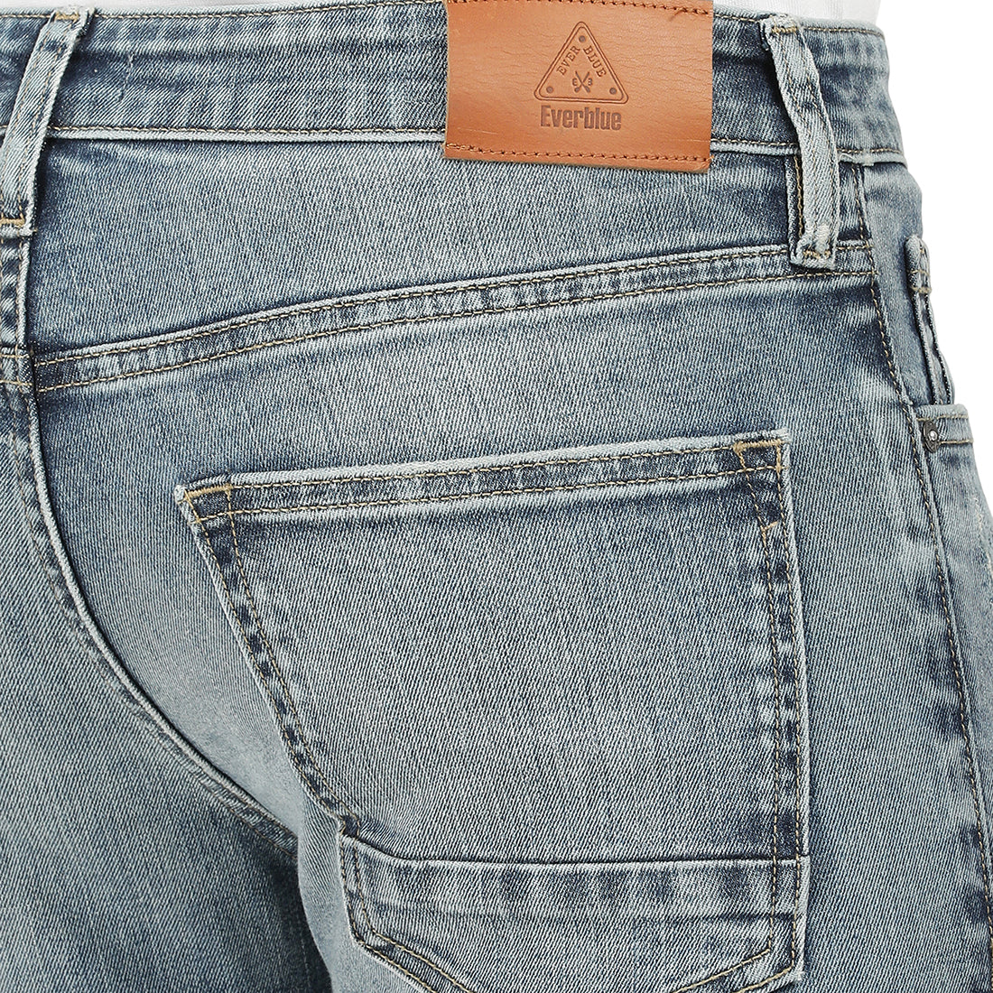 DAVIDE-Blue Tapered Slim Jeans