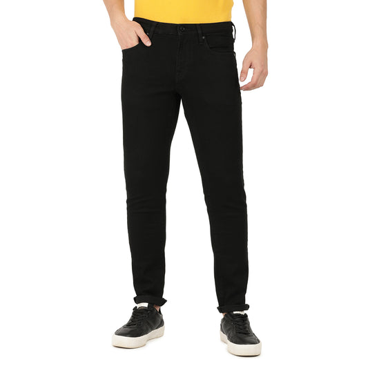 Elio-Black Regular Fit Jeans