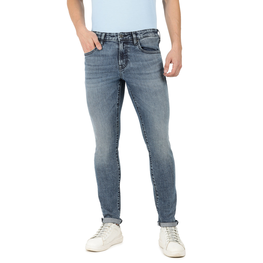 Corrado-Blue Tapered Slim Jeans