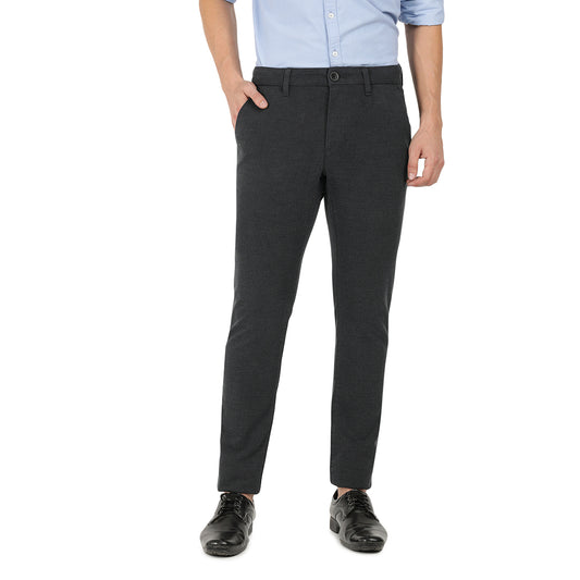 HORN BILL-Charcoal Grey Smart Casual Jeans