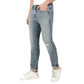 DAVIDE-Blue Tapered Slim Jeans