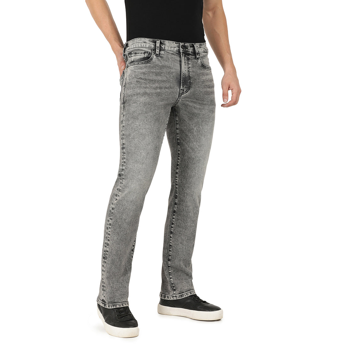 AUGUSTO-Grey Regular Fit Jeans