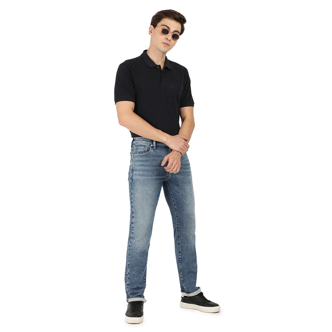 Biagio-Blue Regular Fit Jeans