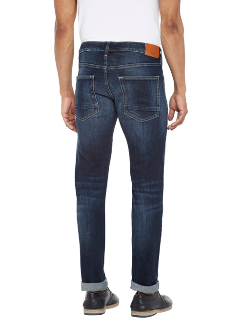 ANTOINE-Blue Tapered Slim Jeans