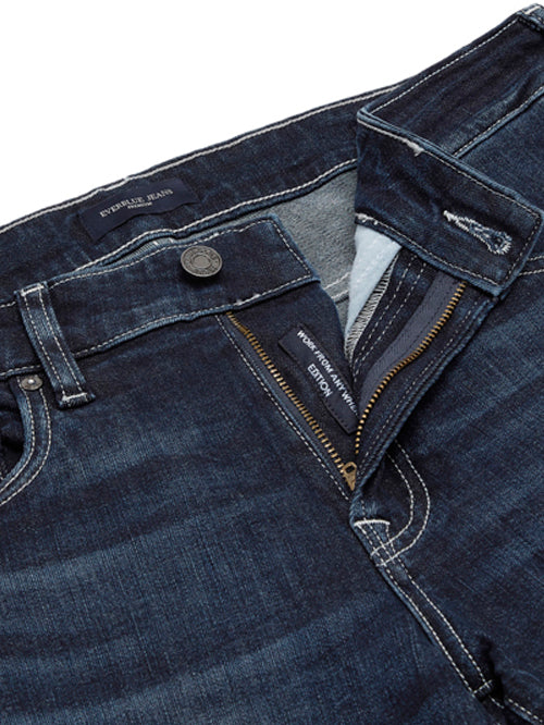 ANTOINE-Blue Tapered Slim Jeans