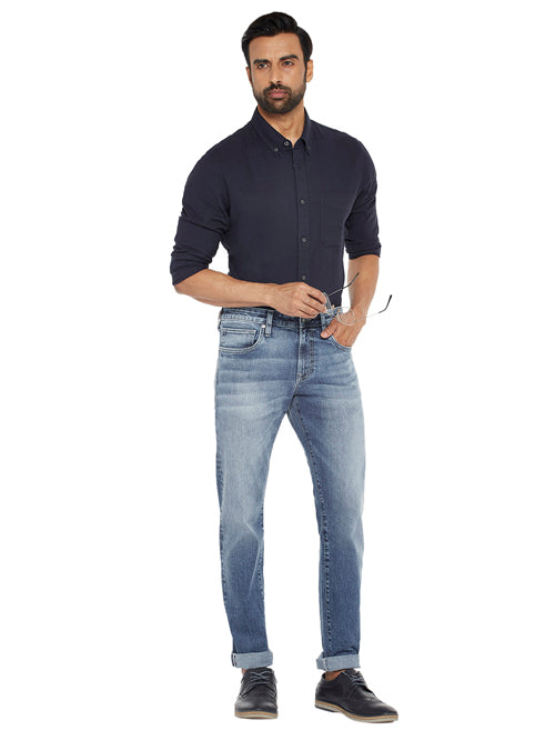 CASEMIRO-Blue Regular Fit Jeans