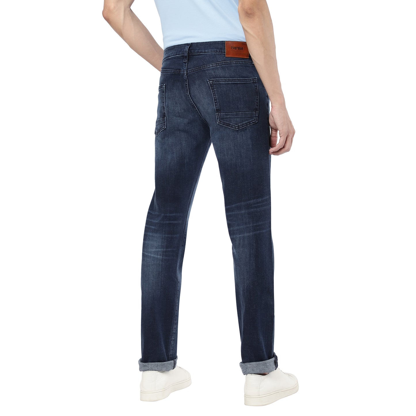 CAZORLA-Dark Blue Regular Fit Jeans