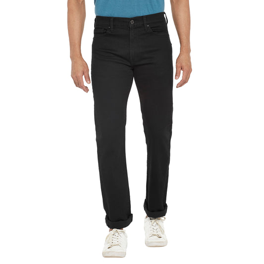 DAVIES-Black Regular Fit Jeans