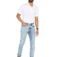 DAYOT-Blue Tapered Slim Jeans