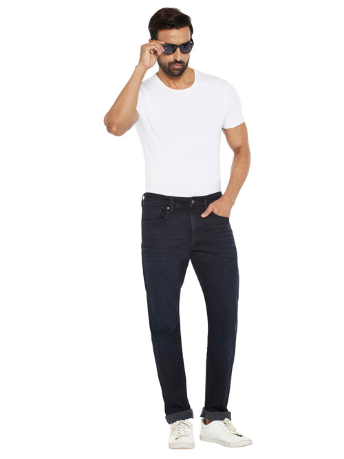 EDERSON-Blue Tapered Slim Jeans