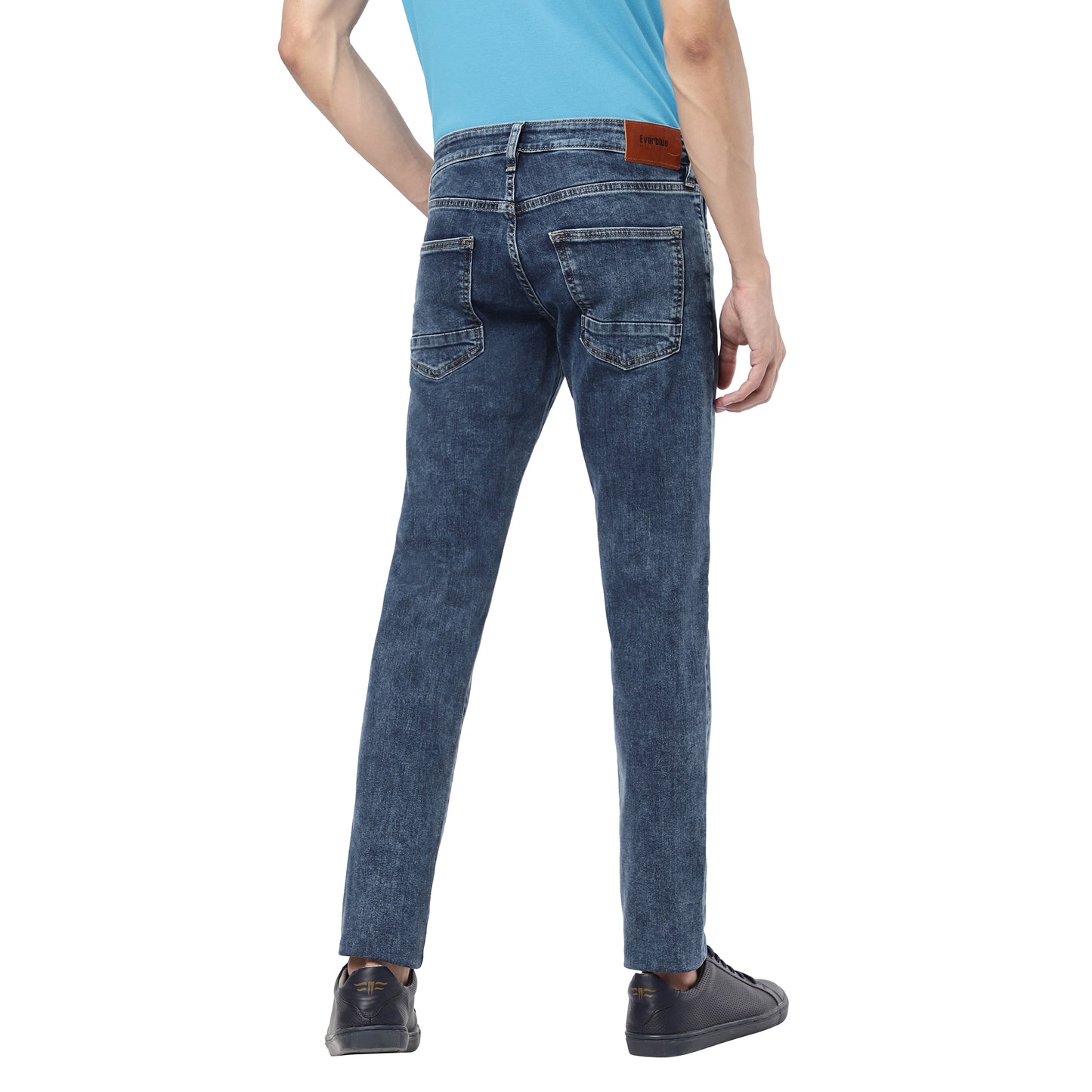 FALCAO-Blue Tapered Slim Jeans