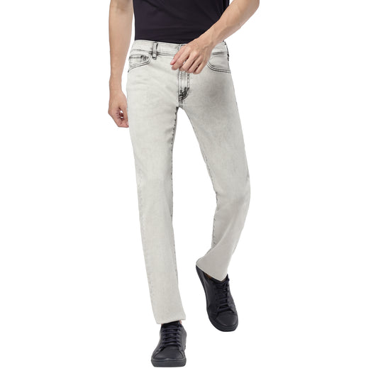 GARETH-Light Grey Regular Fit Jeans