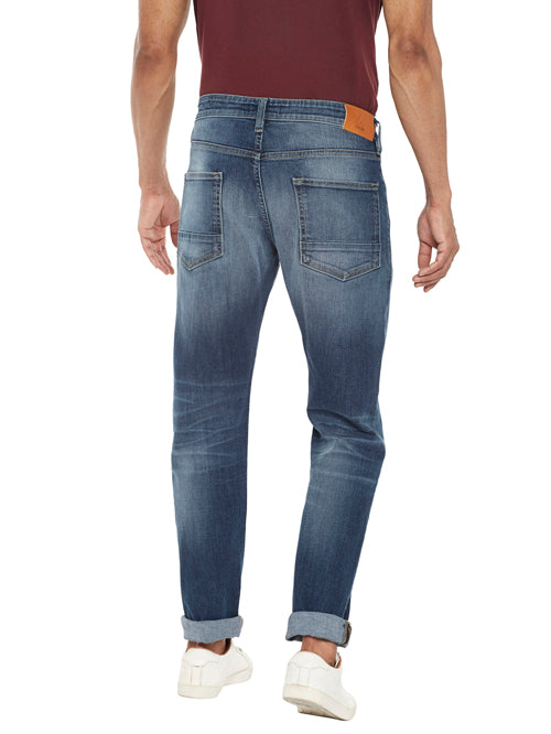 MANUEL-Blue Tapered Slim Jeans